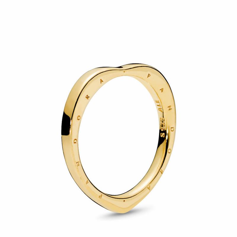 Pandora Shine™ Signature Arcs of Love Stackable Ring Clearance NZ, 18ct Gold Plated (674832-BAO)